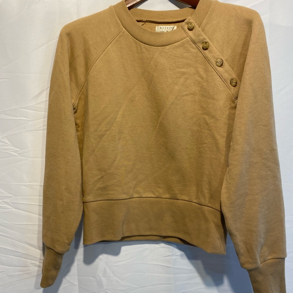 Madewell Camel side button sweatshirt🥰